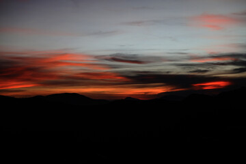 Fototapeta premium sunset in the mountains