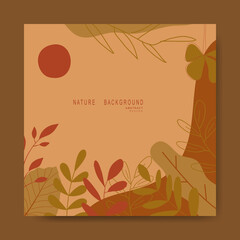 Nature abstract backgrounds.minimal trendy style. various shapes set up design templates good for background card greeting wallpaper brochure flier invitation and other. vector illustration