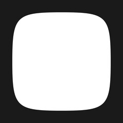 Squircle Inside Square Border Frame Icon