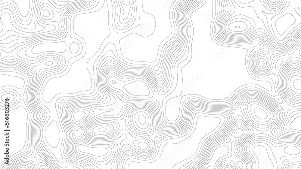 Poster line art topographic map seamless loop. abstract background 3d animation. technology background digi