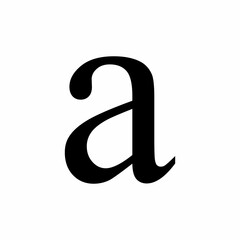 Obraz premium Latin a lowercase symbol
