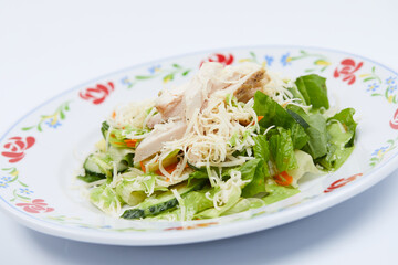 salad with chicken and cheese