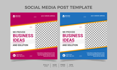 Business ideas for social media template   business agency and business marketing