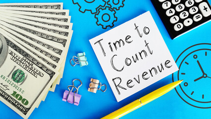 Time To Count Revenue is shown using the text