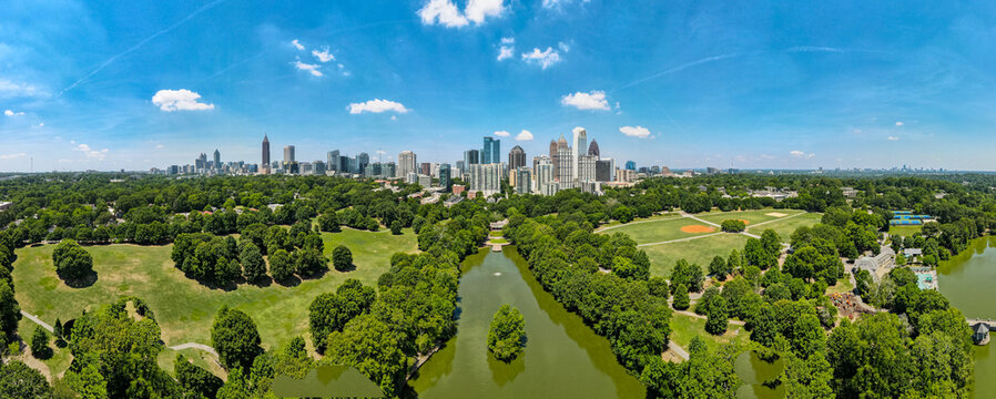 Atlanta Cityscape From Piedmont Park