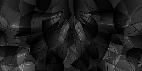 Fototapeta premium Abstract black background