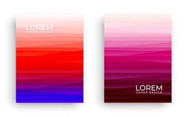 Dynamic wavy light and shadow texture background with blue , pink and red summer gradient colours design	
