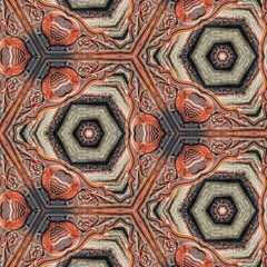 Antique pattern design for Moroccan textile print. Traditional mystic background design. Arabesque ethnic texture. Geometric stripe ornament cover photo. Turkish fashion for floor tiles and carpet