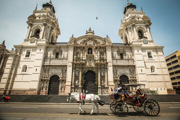 Naklejka na ściany i meble Lima city downtown, Peru
