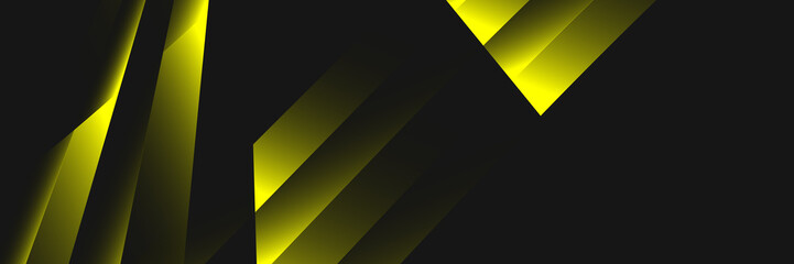 Modern black and yellow back