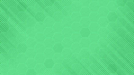 Light Green honey pad polygon background with dots bubble and web banner has space for writing 