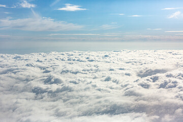 Shelf of clouds high in the sky