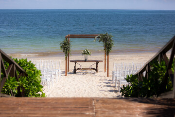 Wedding alter on the beach 2