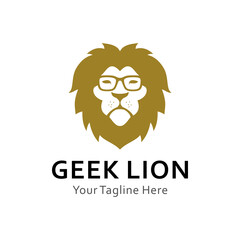 lion geek logo