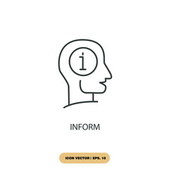 inform icons  symbol vector elements for infographic web