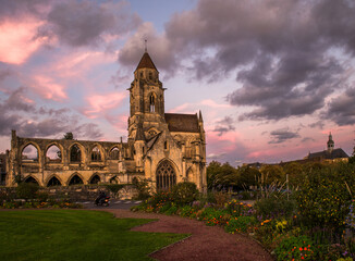 Ruines de l’église Saint-Etienne-le-Vieux à Caen, Normandie, France