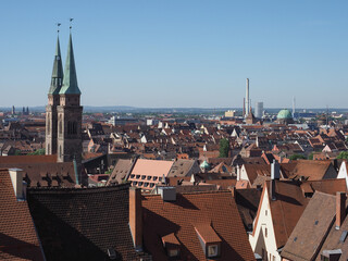 Aerial view of Nuernberg