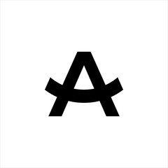 Letter A logo design template vector sign. monogram A icon