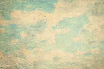 vintage watercolor clouds