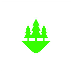 Obraz premium pine tree logo