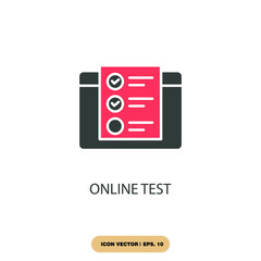 online test icons symbol vector elements for infographic web