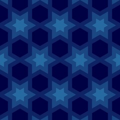 Abstract neon blue pattern design for technology related background, flyer, brochure, wallpaper, book cover, magazine cover printing. Futuristic illustration for theme, app icon, nft art etc