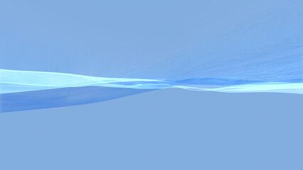 Water Wave liquid flow surface 3D illustration.