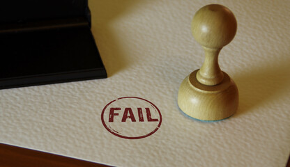 Fail business stamp and stamping
