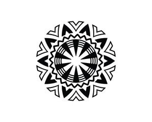 Mandala in ethnic style vector