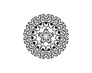 Mandala in ethnic style vector