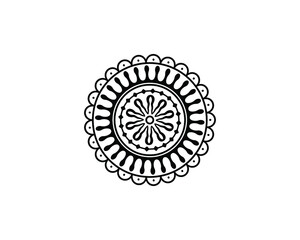 Mandala in ethnic style vector