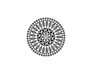 Mandala in ethnic style vector