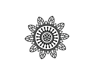 Mandala in ethnic style vector