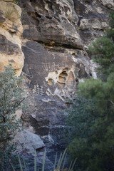 old rock formations from red rock canyon
