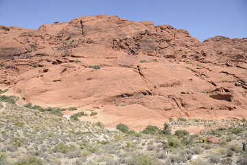 Fototapeta premium stunning red rock canyon landscape