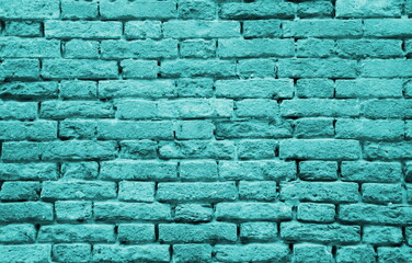Natursteinmauer - Textur - Banner, Steinmauer in den Farben Blau und Türkis, Hintergrund	