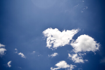 Naklejka na ściany i meble heart shaped cloud