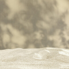 Sand background and free space for your decoration. 