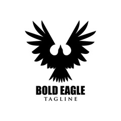 Bold eagle vector logo design