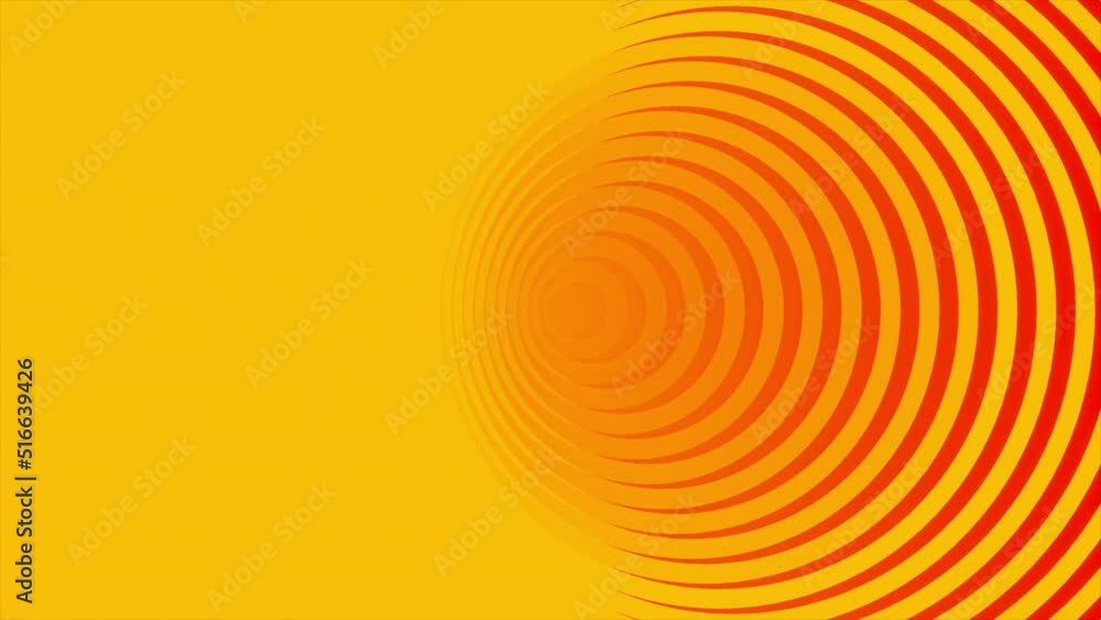 Poster abstract spreading signal rings creating tunnel effect. motion. concept of a signal transmission.