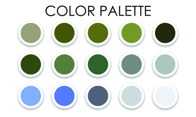 Color set. Stylish trendy colors for 2022. Vector