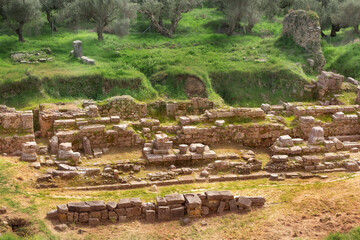 Ruins of Sparta, Peloponnese, Greece