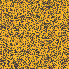 Abstract modern leopard seamless pattern. Animals trendy background. Color decorative vector stock illustration for print, card, postcard, fabric, textile. Modern ornament of stylized skin