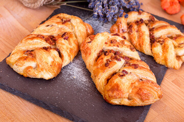 Maple and pecan plait Danish pastry