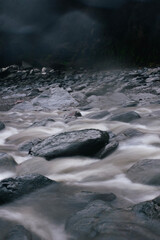 Stones Under Rushing Water
