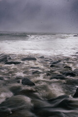 Stones Under Rushing Water
