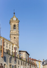 Fototapeta na wymiar Tower of the San Vicente church in Vitoria Gasteiz, Spain