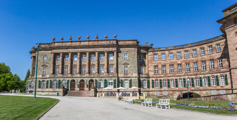 Fototapeta na wymiar Panorama of the historic Wilhelmshohe castle in Kassel, Germany
