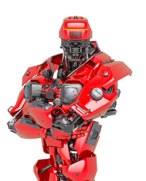master robot id profile picture in white background
