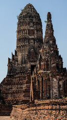 The historical city of Ayutthaya in Thailand